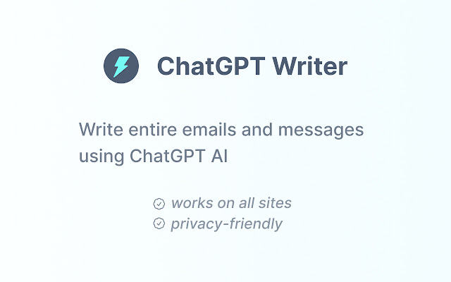 ChatGPT Writer (Chat GPT Web Extension)