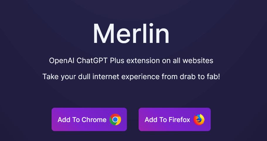 Merlin (Chat GPT Web Extension)